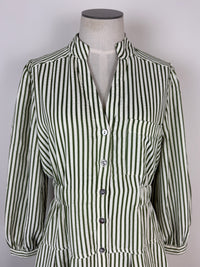 Mariella Striped Dress in Olive