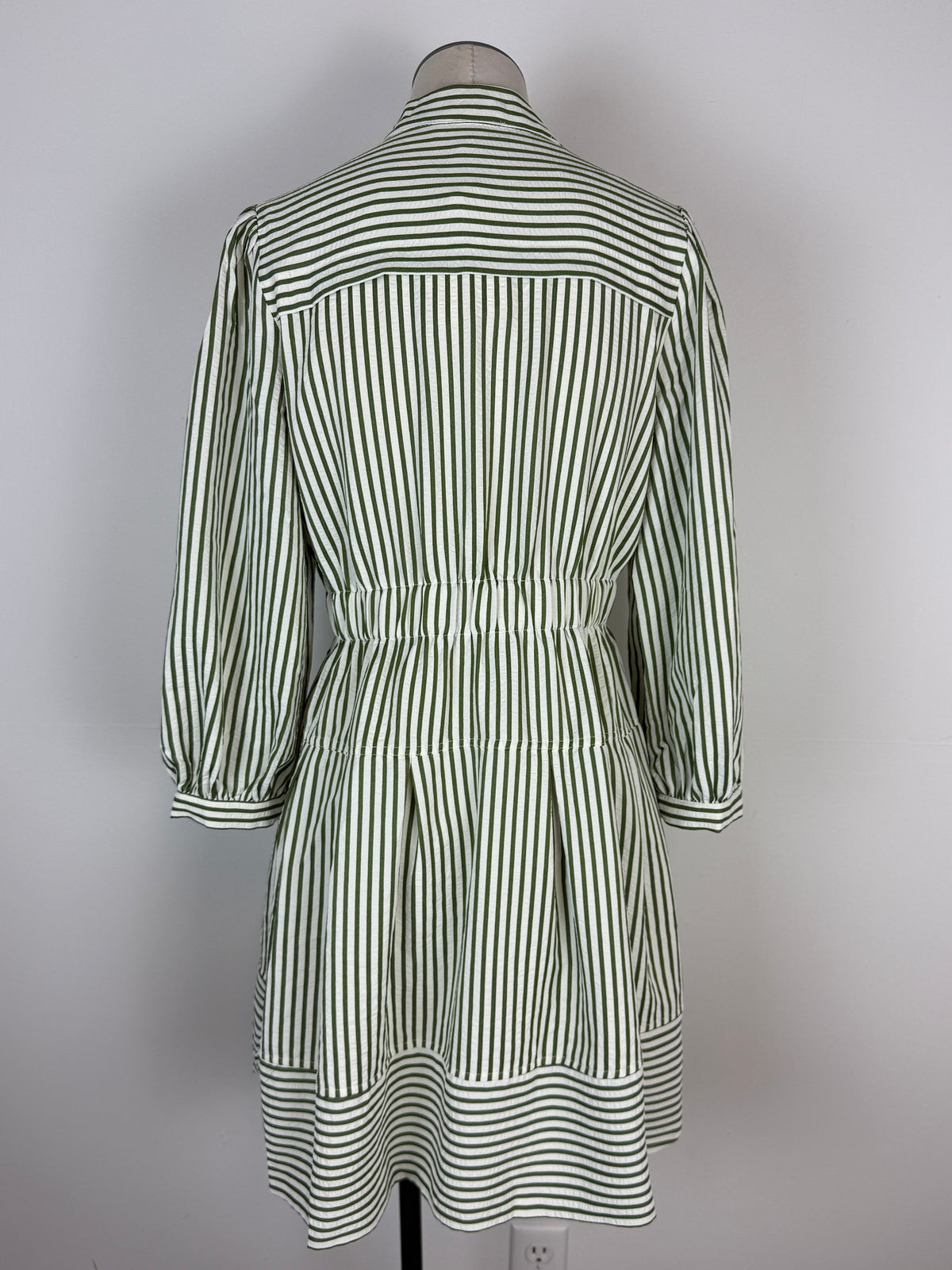 Mariella Striped Dress in Olive