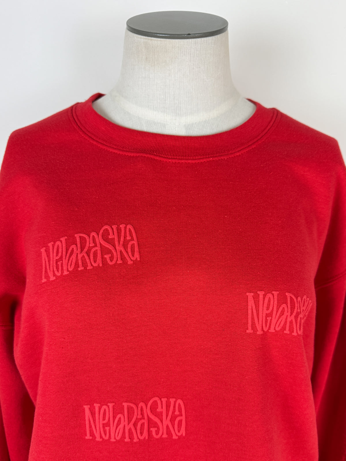 Nebraska Repeat Sweatshirt in Red
