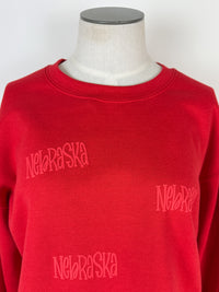 Nebraska Repeat Sweatshirt in Red