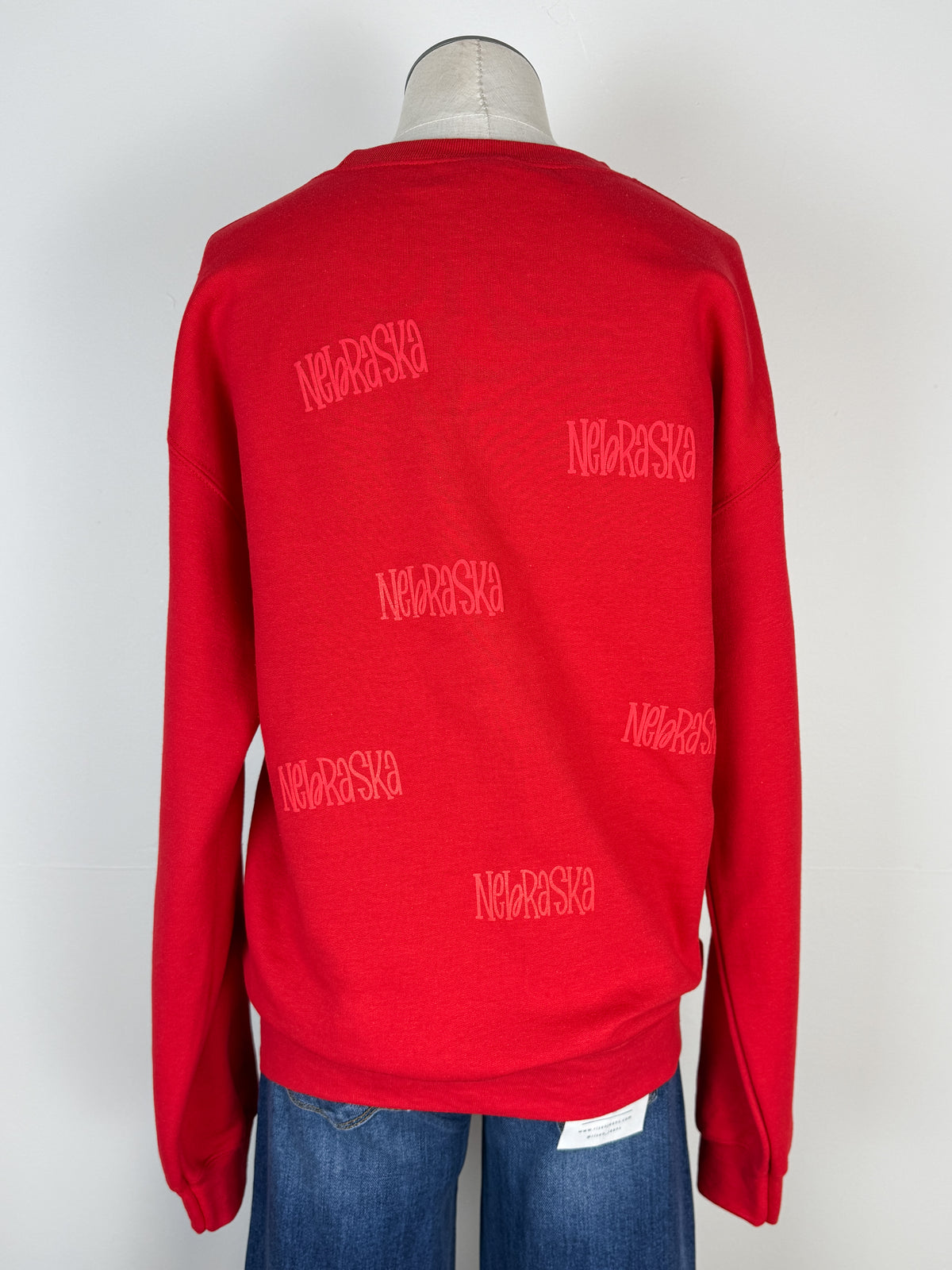 Nebraska Repeat Sweatshirt in Red