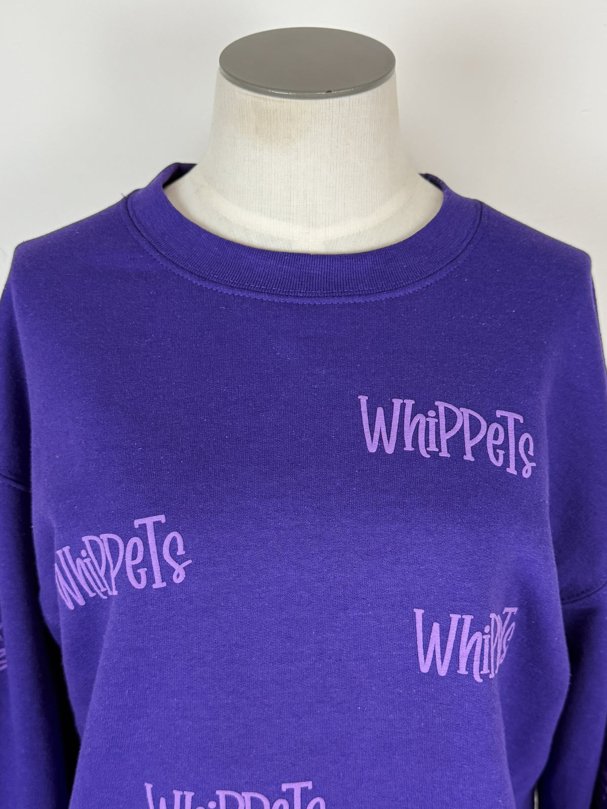 Whippet Repeat Sweatshirt in Purple