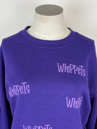 Whippet Repeat Sweatshirt in Purple