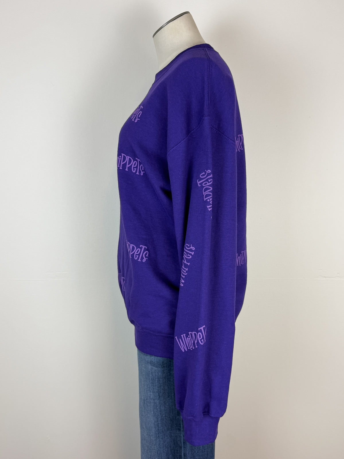 Whippet Repeat Sweatshirt in Purple