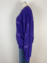 Whippet Repeat Sweatshirt in Purple