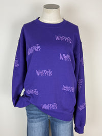 Whippet Repeat Sweatshirt in Purple