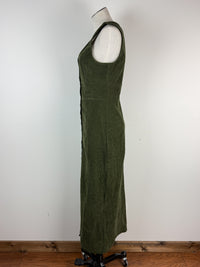 Erica Corduroy Maxi Dress in Olive