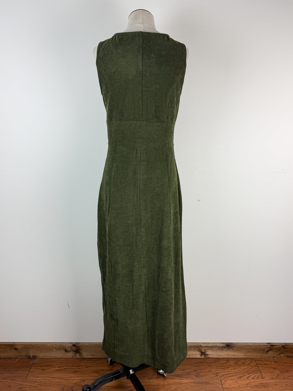 Erica Corduroy Maxi Dress in Olive