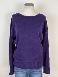 Cora Basic Sweater in Purple