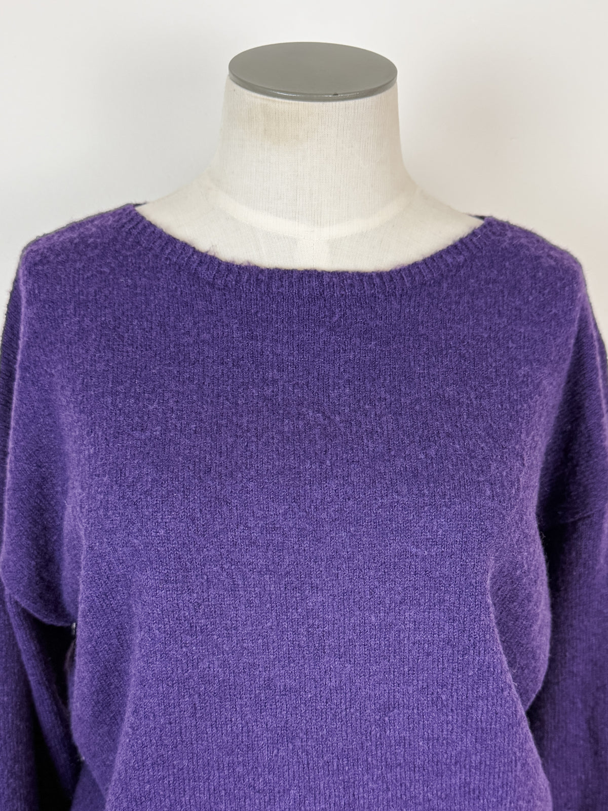 Cora Basic Sweater in Purple
