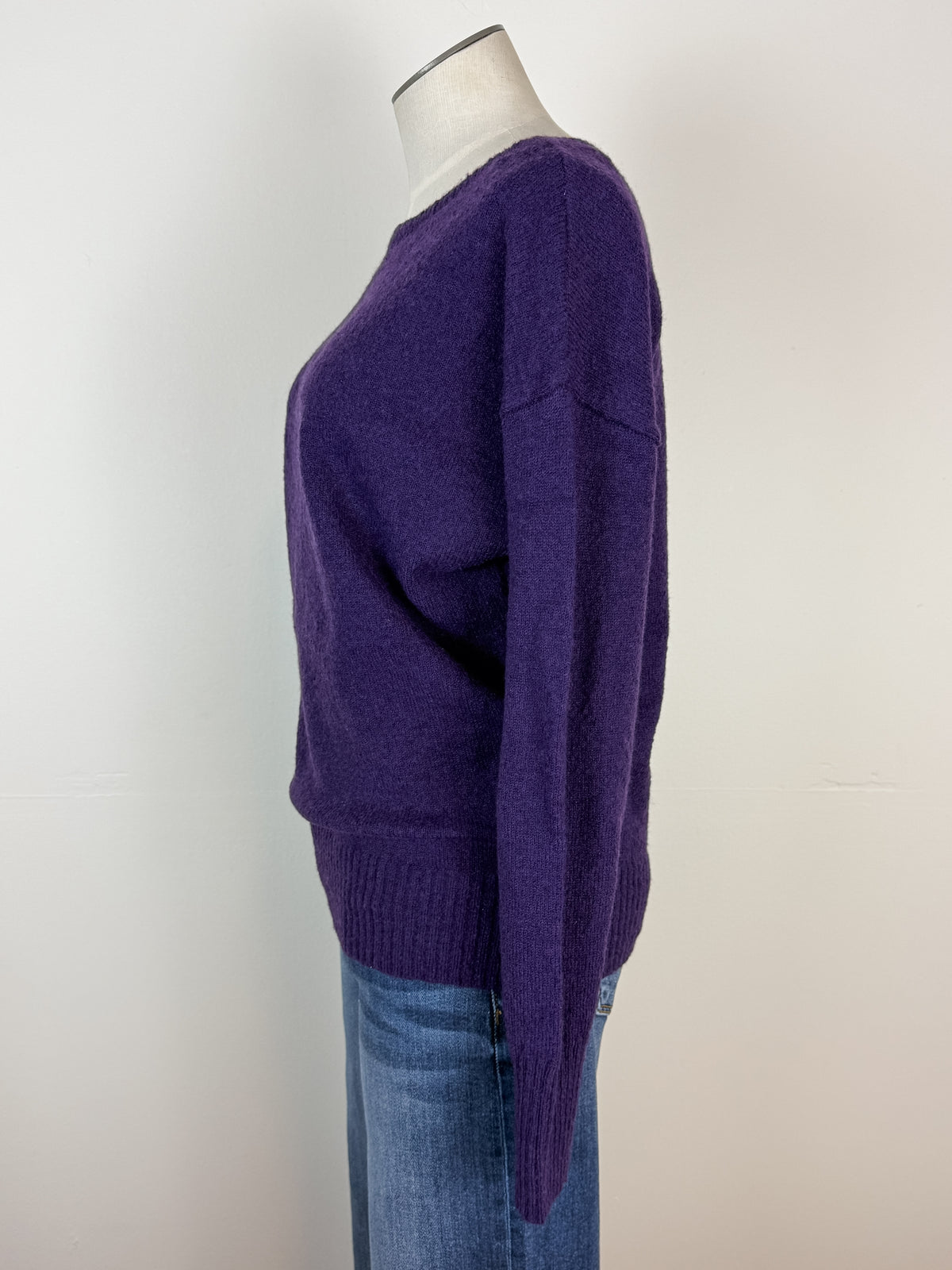 Cora Basic Sweater in Purple