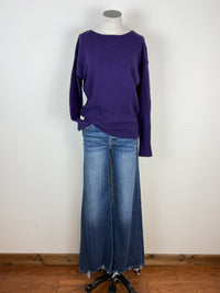 Cora Basic Sweater in Purple