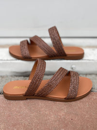 Soda Reese Sandal in Brown