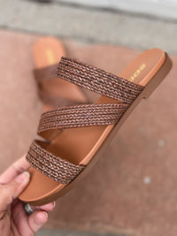 Soda Reese Sandal in Brown