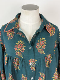 Abigail Blouse in Dark Green