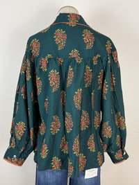 Abigail Blouse in Dark Green