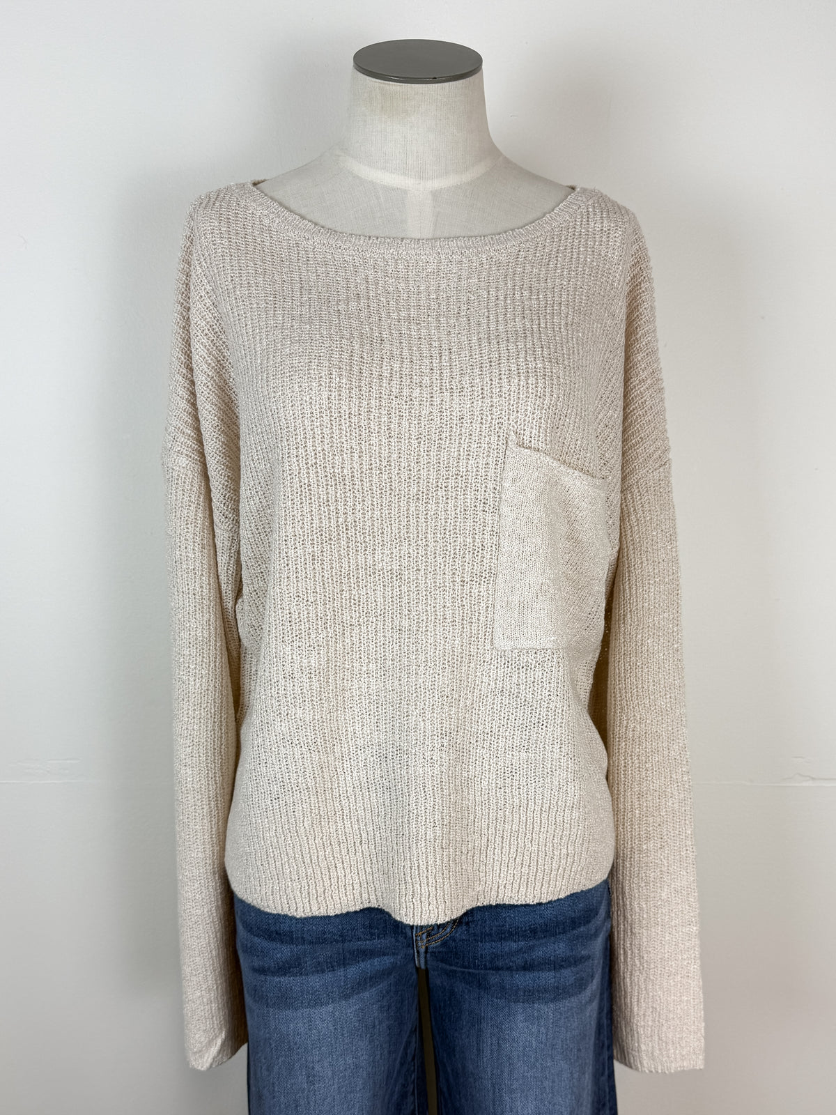 Bella Knit Sweater in Cream