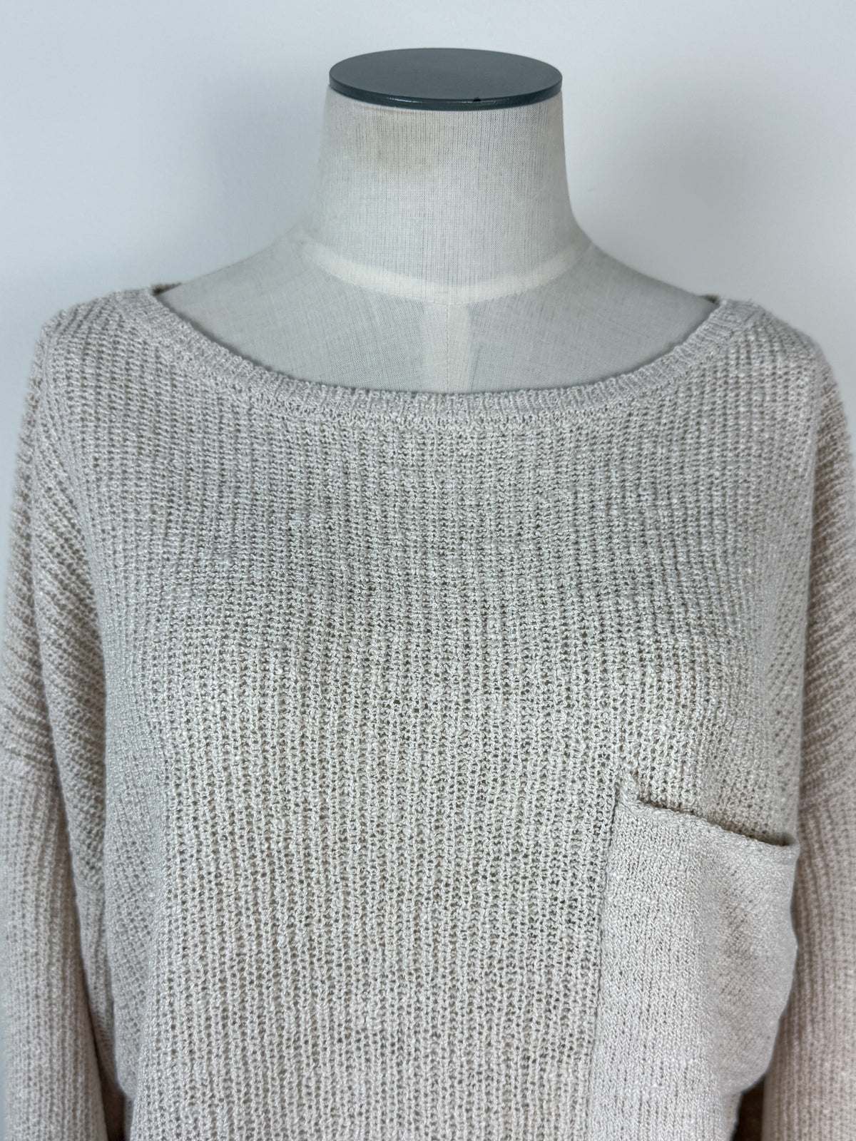 Bella Knit Sweater in Cream