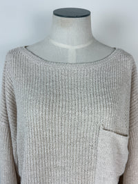 Bella Knit Sweater in Cream