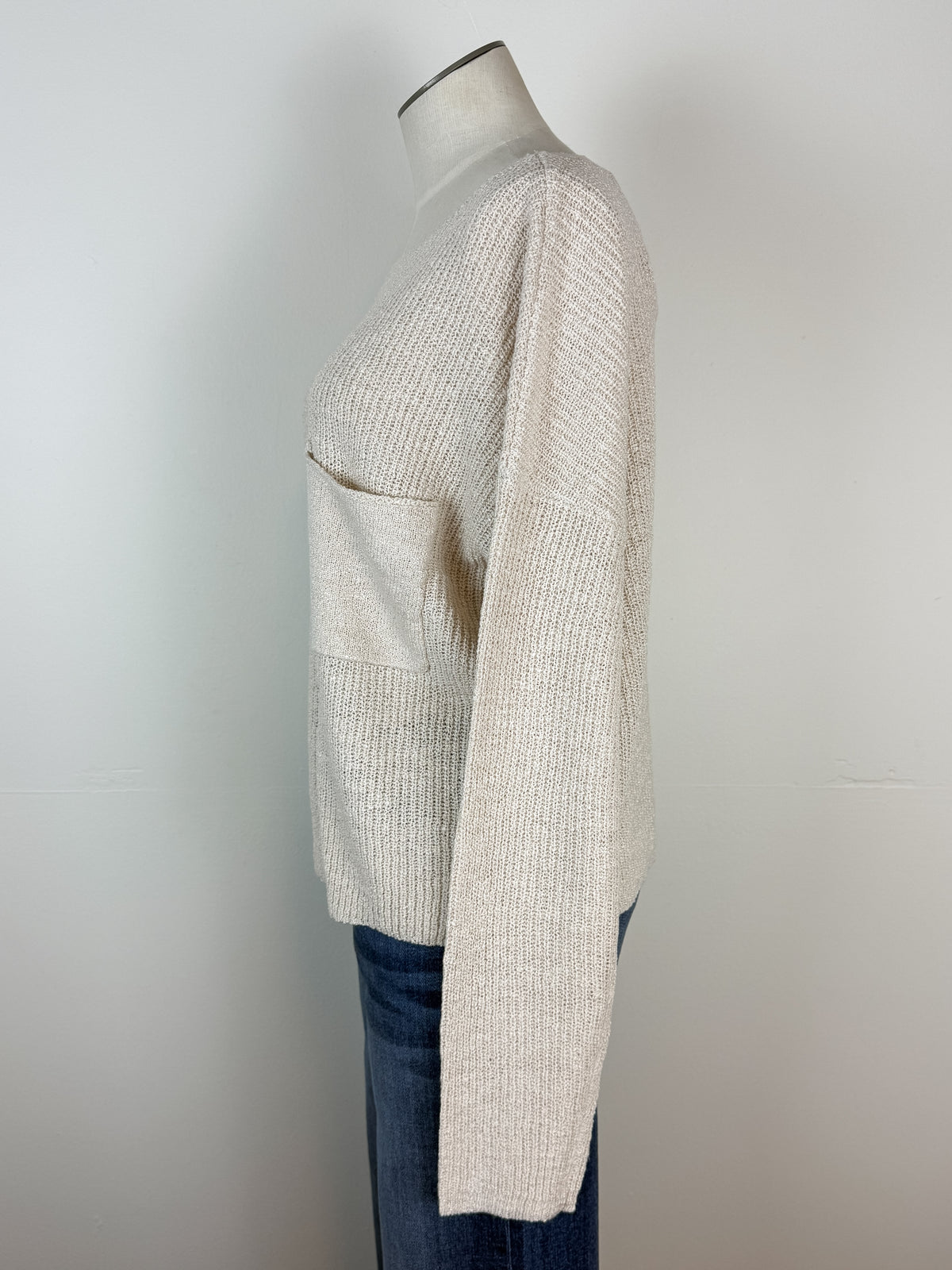 Bella Knit Sweater in Cream