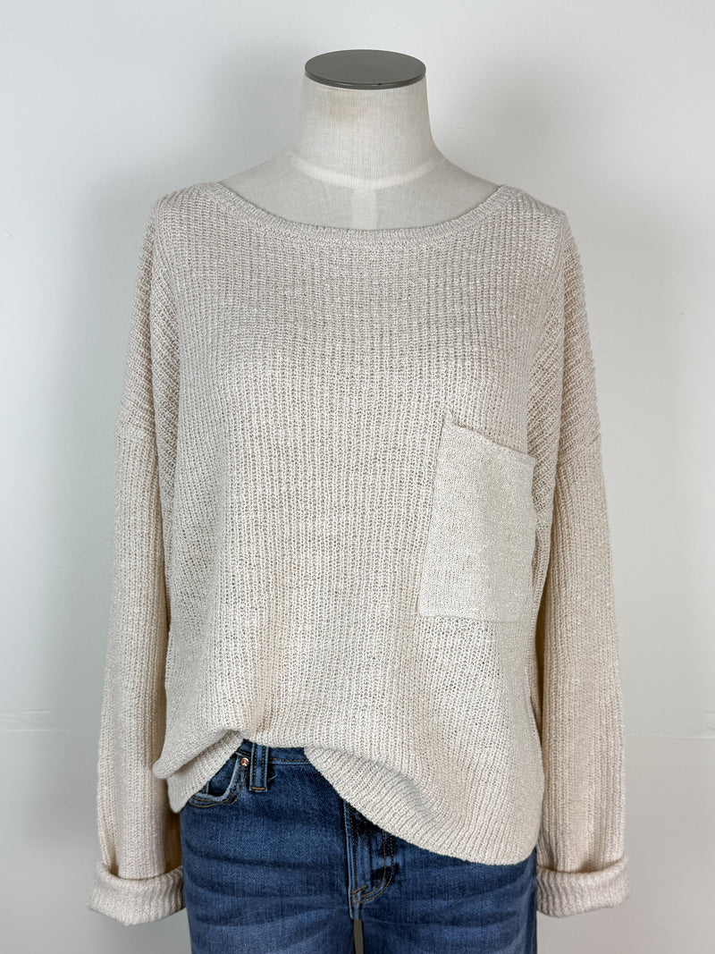 Bella Knit Sweater in Cream