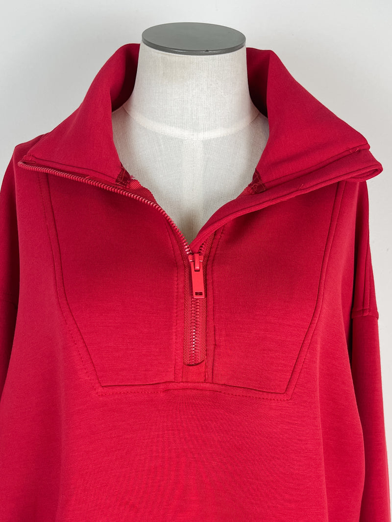 Sawyer Scuba 1/4 Zip in Red