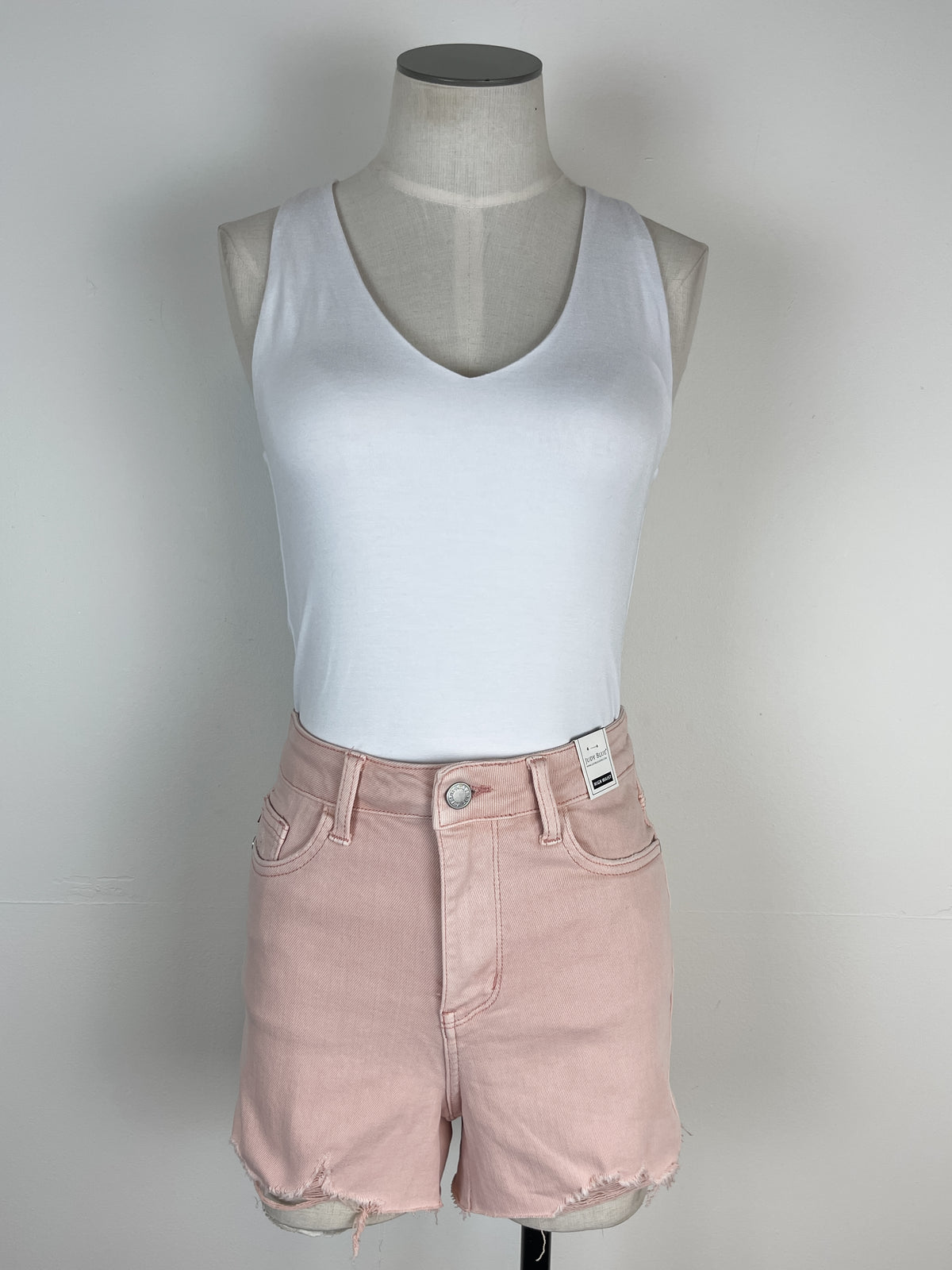 Judy Blue Brittany High Waist Short in Pink