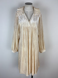 Savannah Shimmer Dress in Ivory Glitter