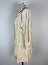 Savannah Shimmer Dress in Ivory Glitter