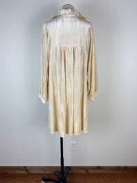 Savannah Shimmer Dress in Ivory Glitter