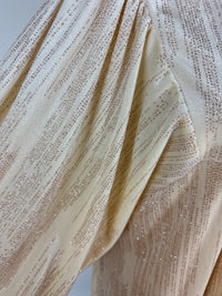 Savannah Shimmer Dress in Ivory Glitter