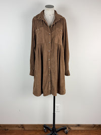 Lyla Corduroy Dress in Mocha