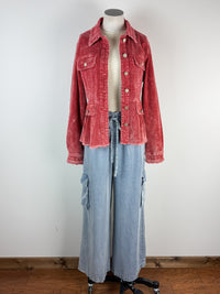 Ruth Washed Corduroy Jacket in Red