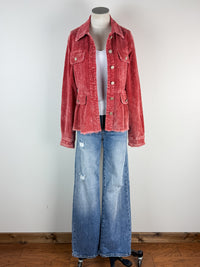 Ruth Washed Corduroy Jacket in Red