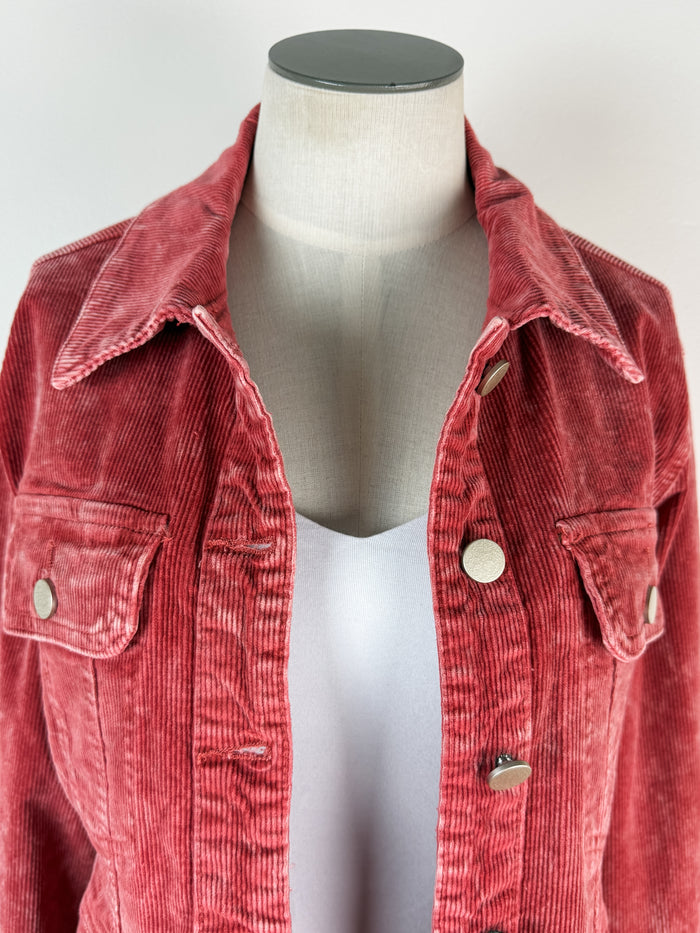 Ruth Washed Corduroy Jacket in Red