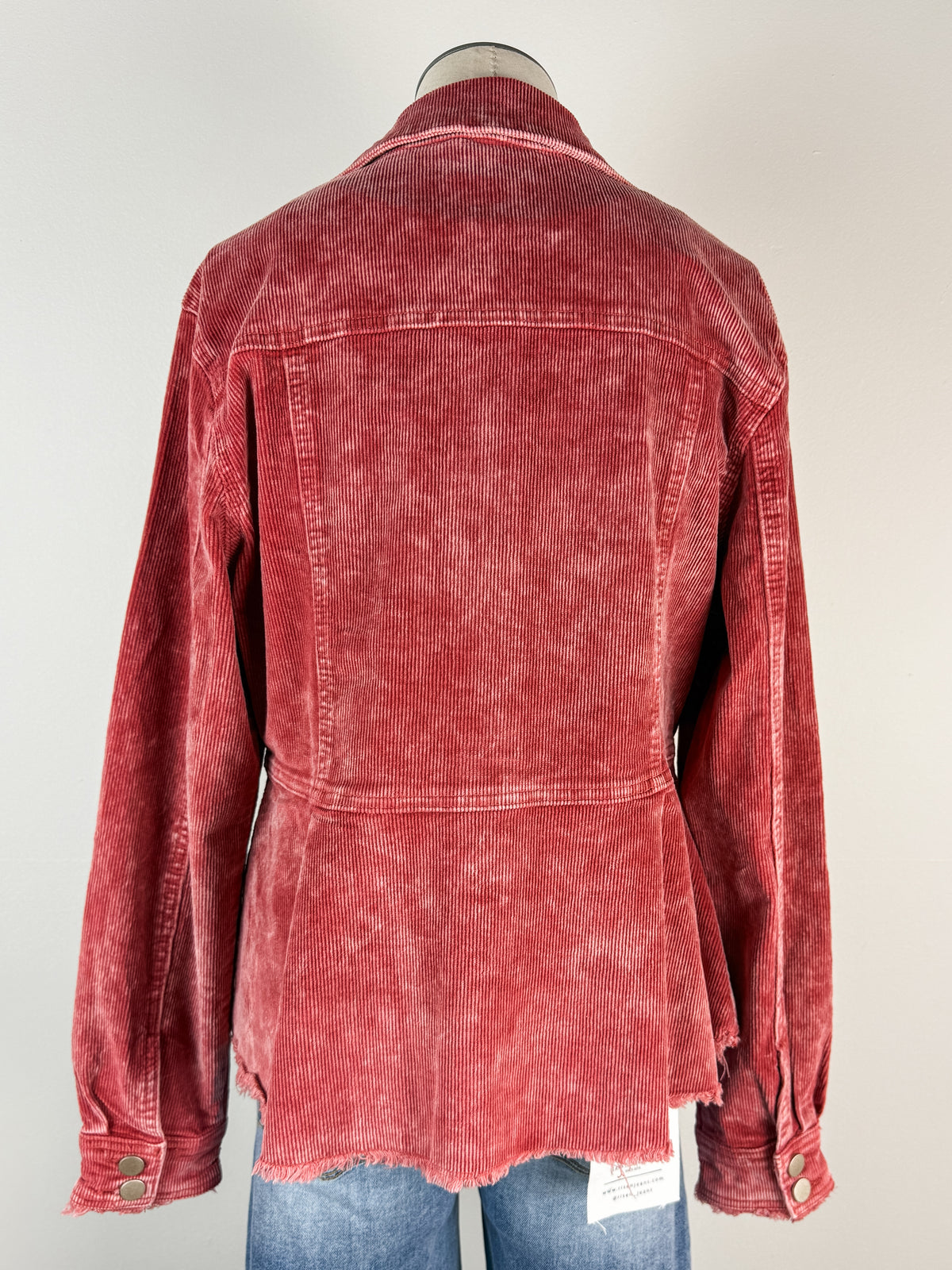 Ruth Washed Corduroy Jacket in Red