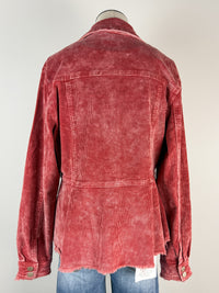 Ruth Washed Corduroy Jacket in Red