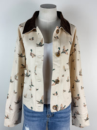 Iris Mallard Jacket in Taupe