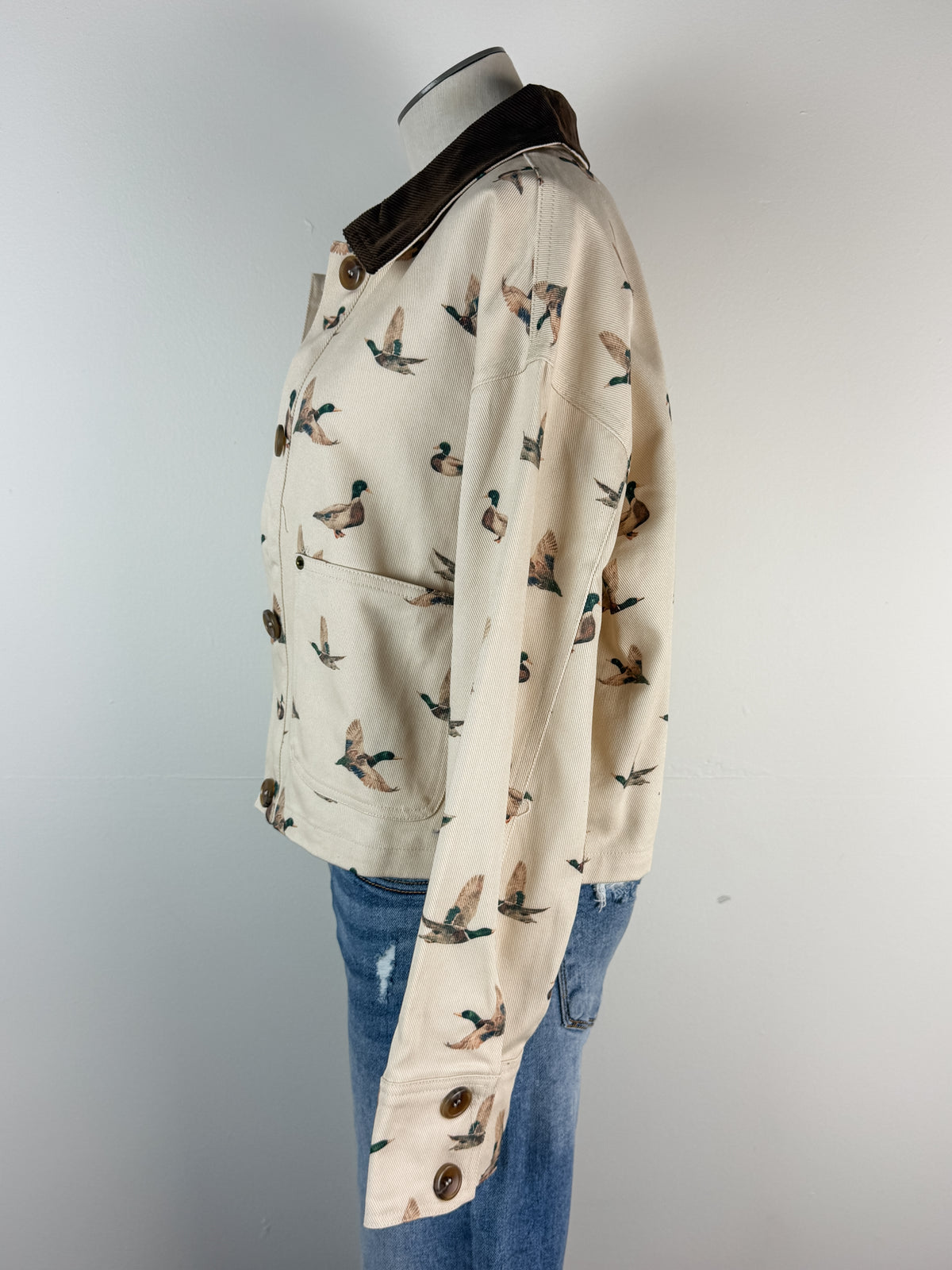 Iris Mallard Jacket in Taupe