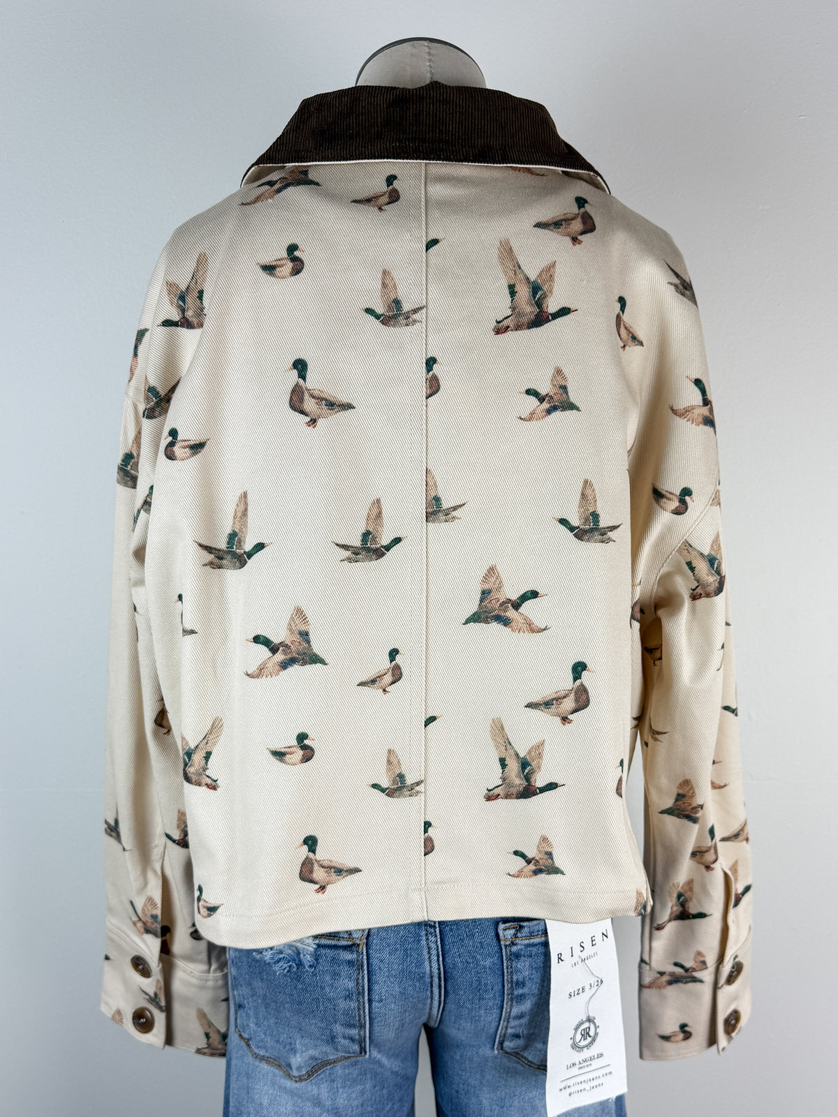 Iris Mallard Jacket in Taupe