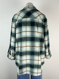 Kali Plaid Jacket in Emerald Mix