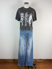 Spooky Girls Cropped Tee in Pepper