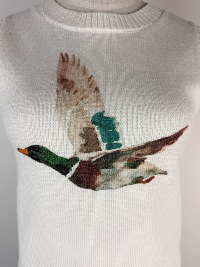 Mallard Knit Tank in Ivory