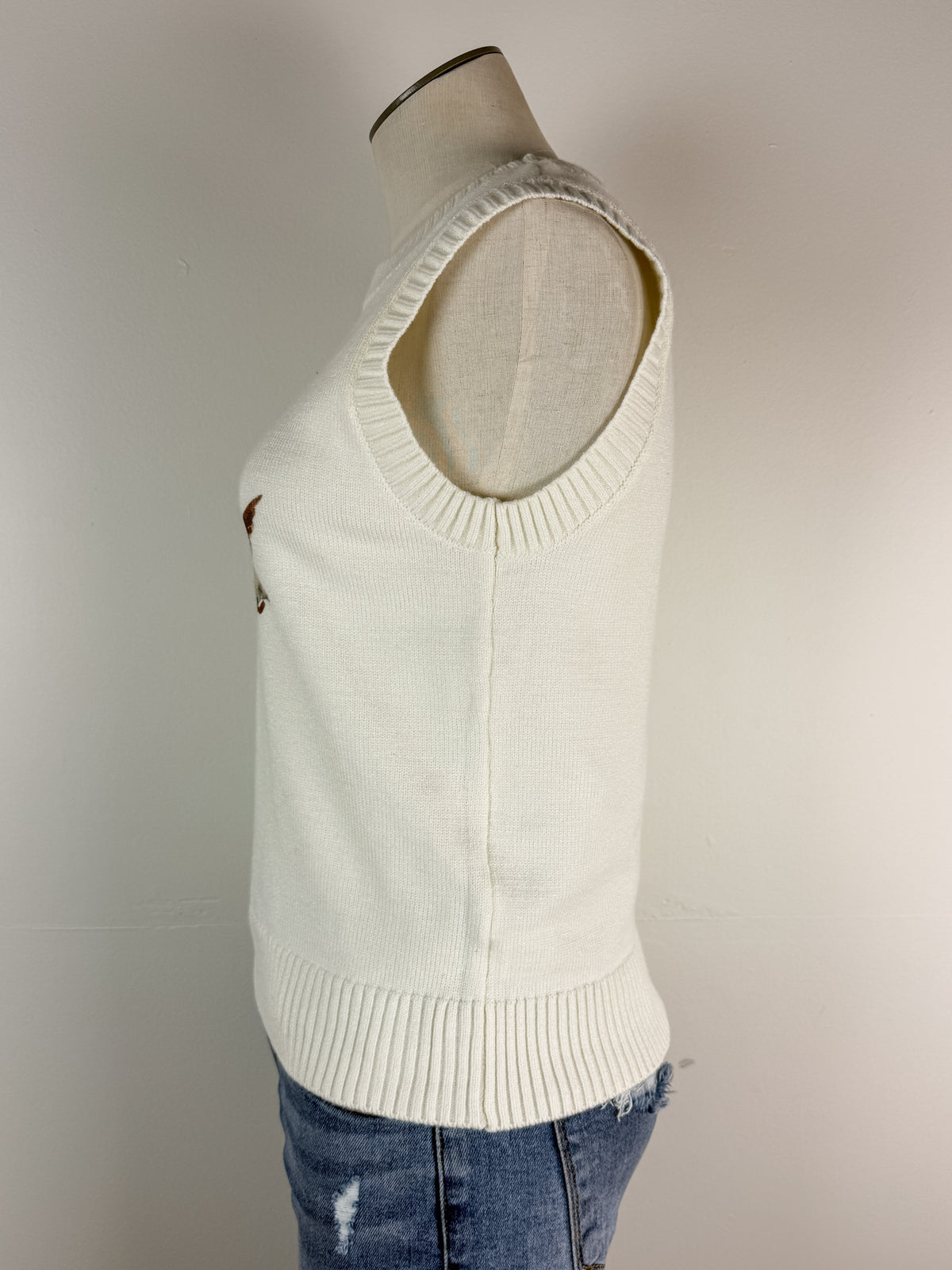 Mallard Knit Tank in Ivory