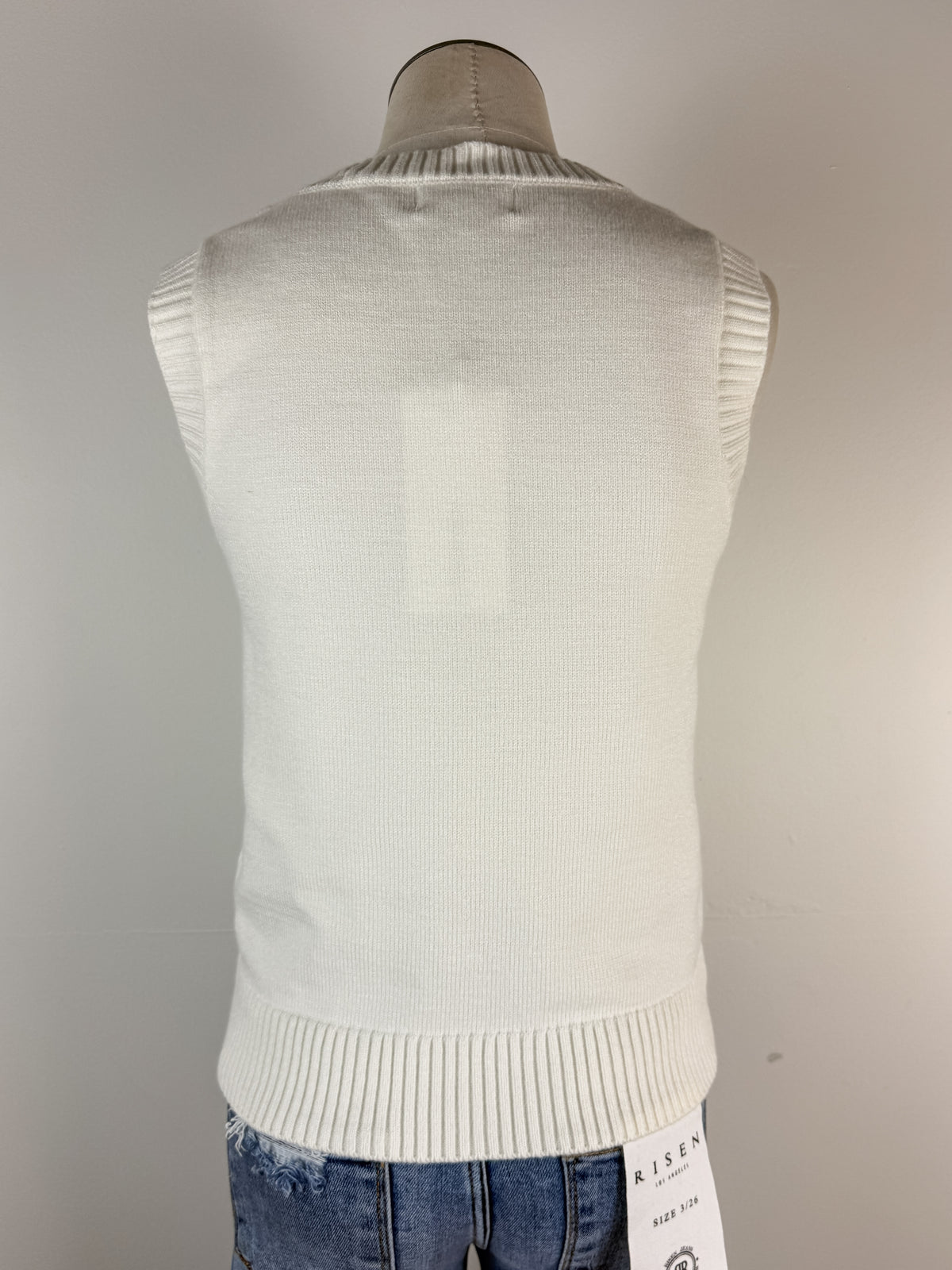Mallard Knit Tank in Ivory