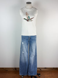 Mallard Knit Tank in Ivory