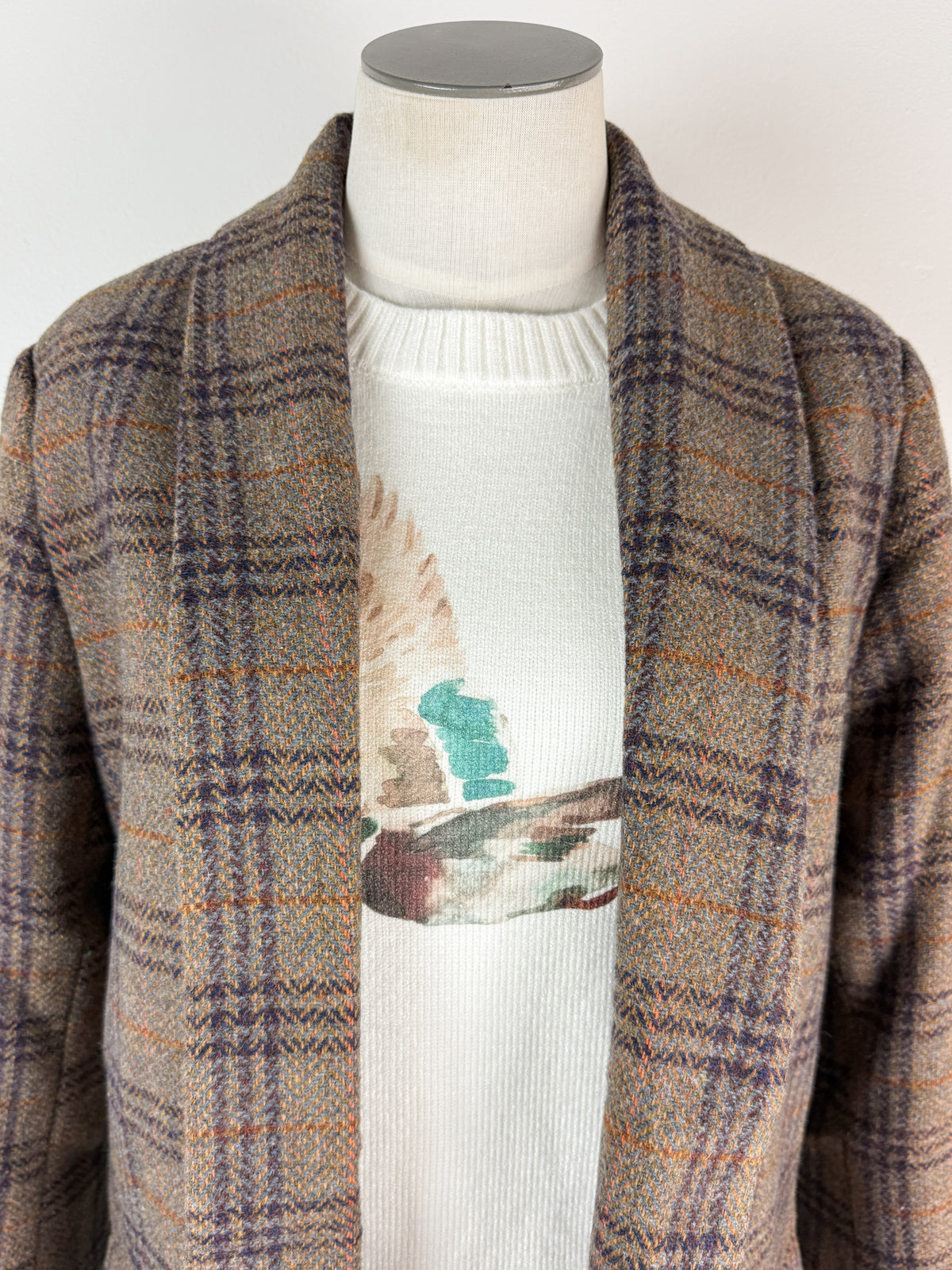 Raya Plaid Blazer in Brown Mix