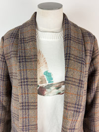 Raya Plaid Blazer in Brown Mix