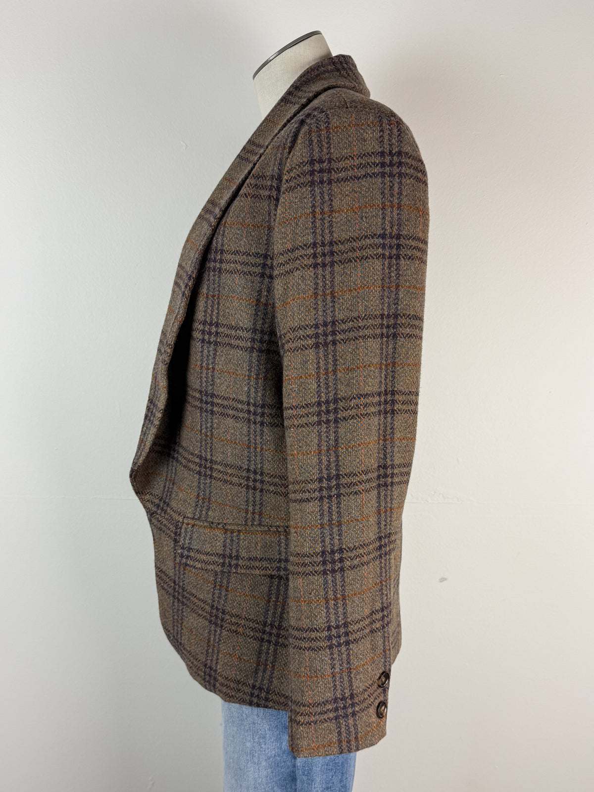 Raya Plaid Blazer in Brown Mix