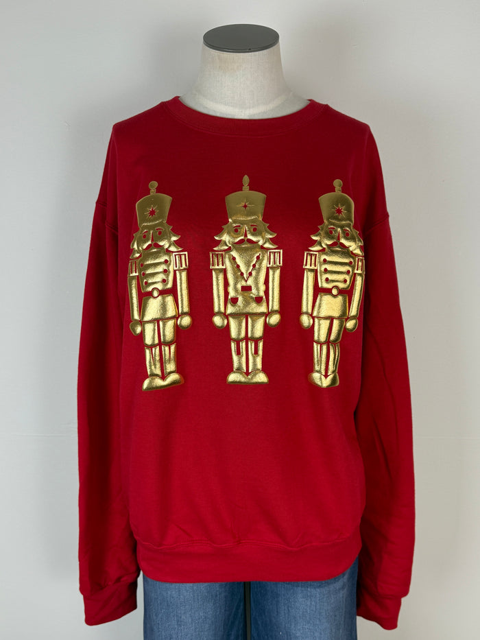Nutcracker Puff Print Sweatshirt